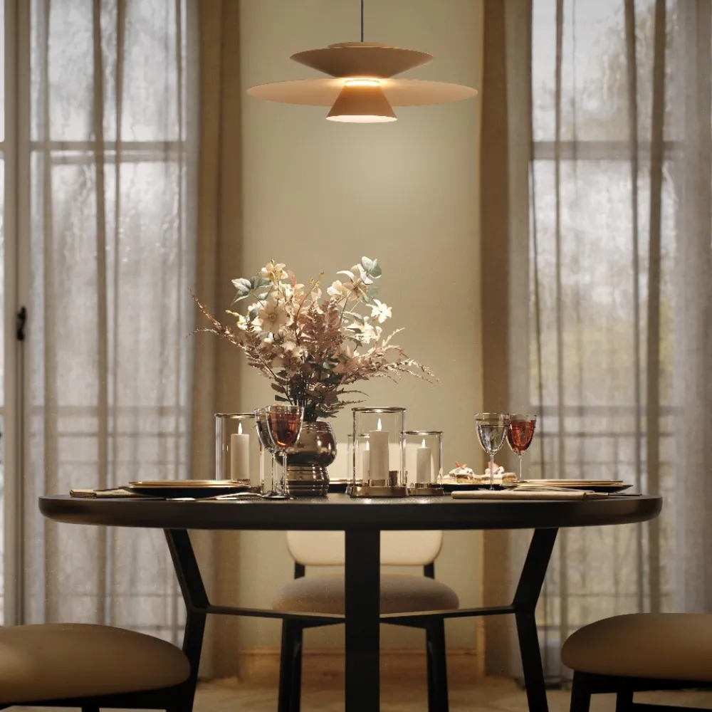 Lampadari Cucina-Selezionato da Mazzolaluce Lampadario design colore khaki per cucina tavolo da pranzo led dimmerabile