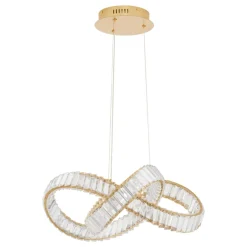 Lampadario Camera Da Letto-Selezionato da Mazzolaluce Lampadario design di cristallo dorato per stanza da letto