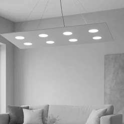 Lampadari Moderni-Top Light Lampadario design grigio per soggiorno moderno area