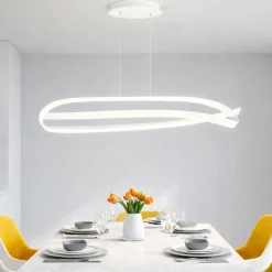 Lampadari Moderni-Selezionato da Mazzolaluce Lampadario design intreccio moderno per tavolo sala da pranzo
