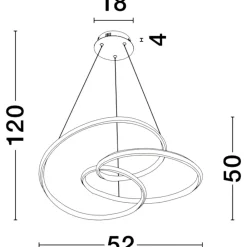 Lampadari Moderni-Selezionato da Mazzolaluce Lampadario design marrone per soggiorno moderno led dimmerabile