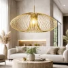 Lampadari Moderni-Fabas Luce Lampadario design minimal oro opaco fassa