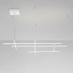 Lampadari Moderni-Selezionato da Mazzolaluce Lampadario design moderno bianco per soggiorno led 83w 3000k dimmerabile