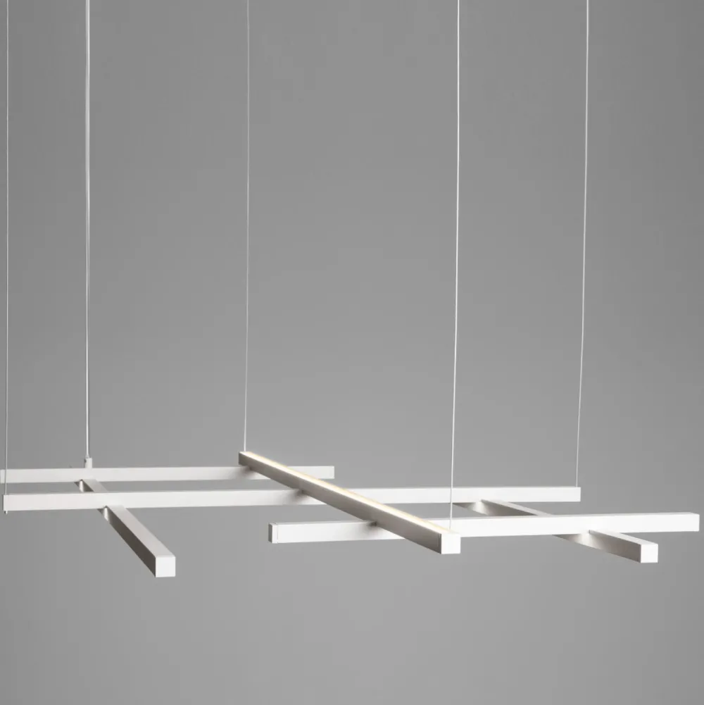 Lampadari Moderni-Selezionato da Mazzolaluce Lampadario design moderno bianco per soggiorno led 83w 3000k dimmerabile