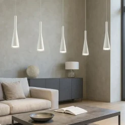 Lampadari Moderni-Vivida International Lampadario design moderno bianco vivida twist led 18w 3000k