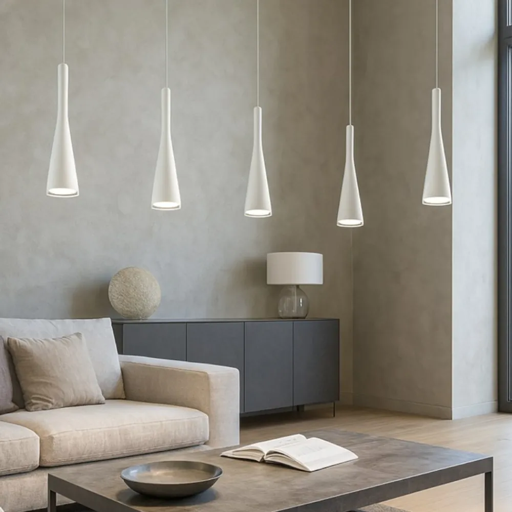 Lampadari Moderni-Vivida International Lampadario design moderno bianco vivida twist led 18w 3000k