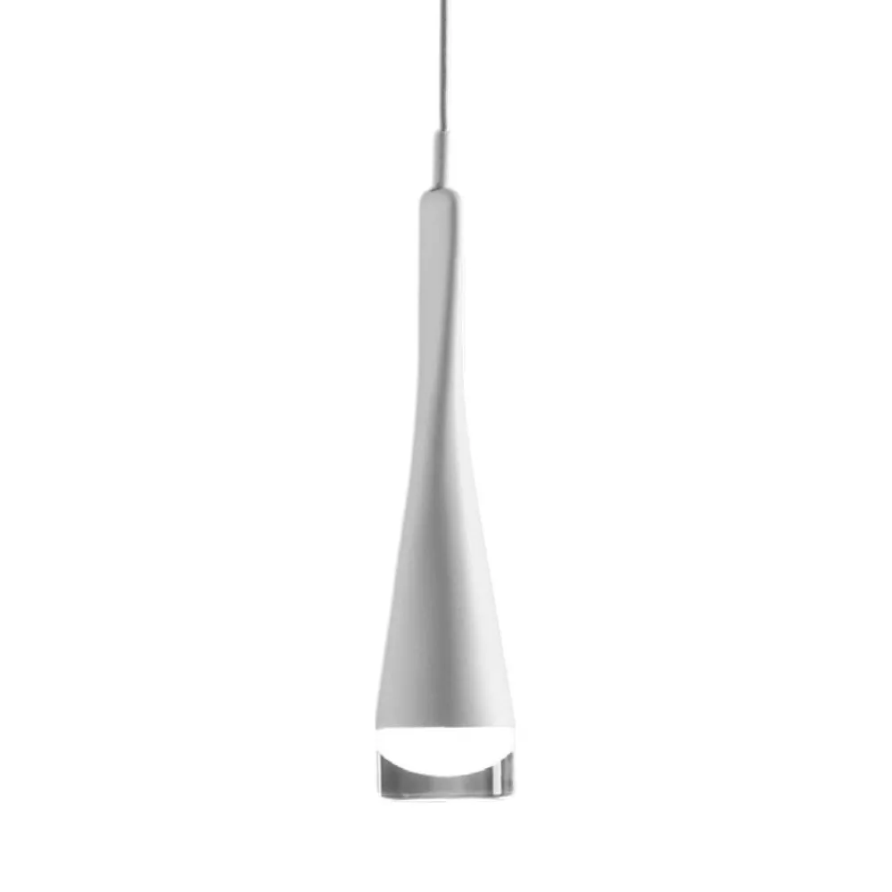 Lampadari Moderni-Vivida International Lampadario design moderno bianco vivida twist led 18w 3000k