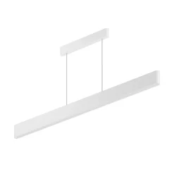 Lampadari Moderni-Linea Light Lampadario design moderno bianco led 3000k satori 114cm