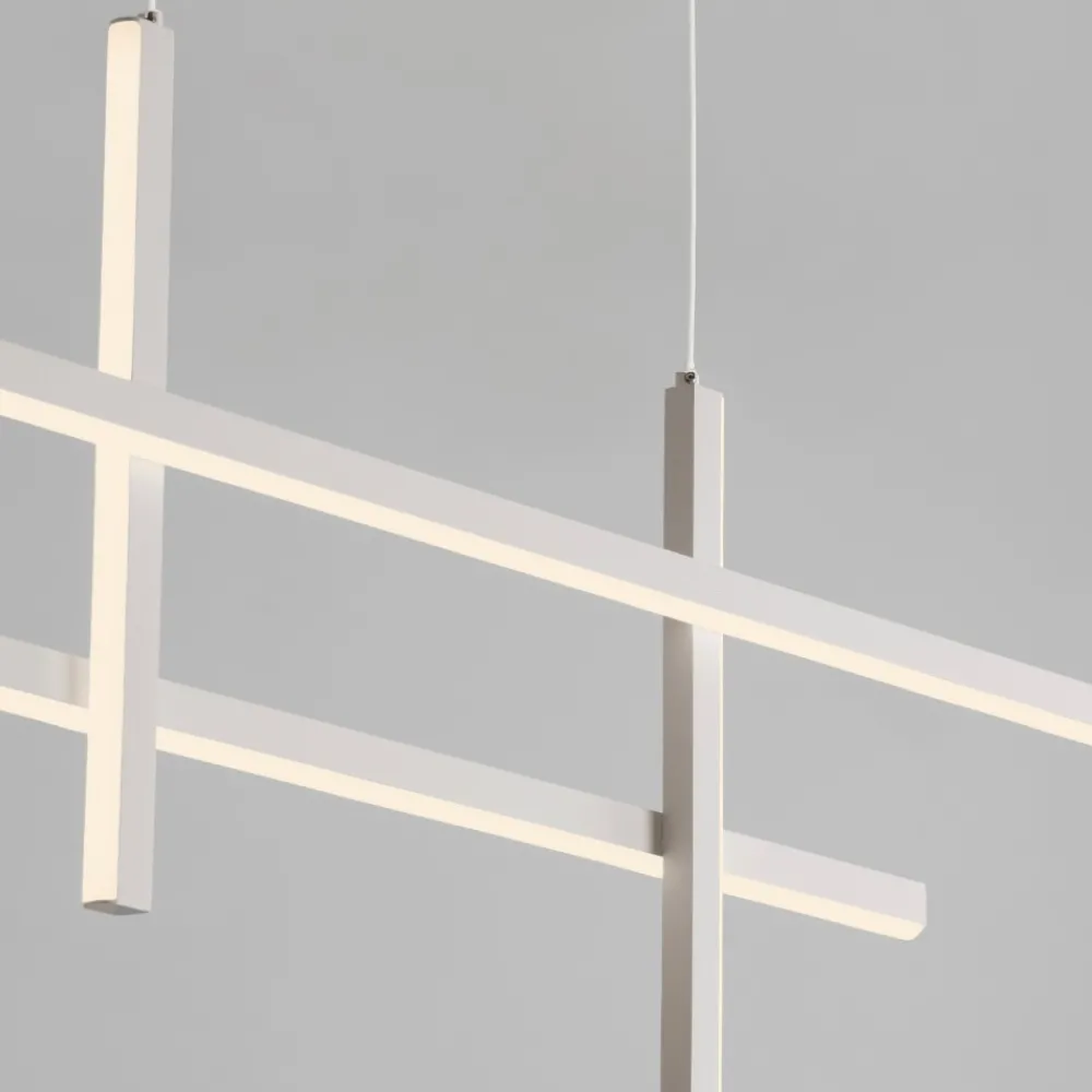 Lampadari Moderni-Selezionato da Mazzolaluce Lampadario design moderno bianco led 3200k