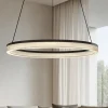 Lampadari Moderni-Selezionato da Mazzolaluce Lampadario design moderno circolare per soggiorno led 3000k dimmerabile