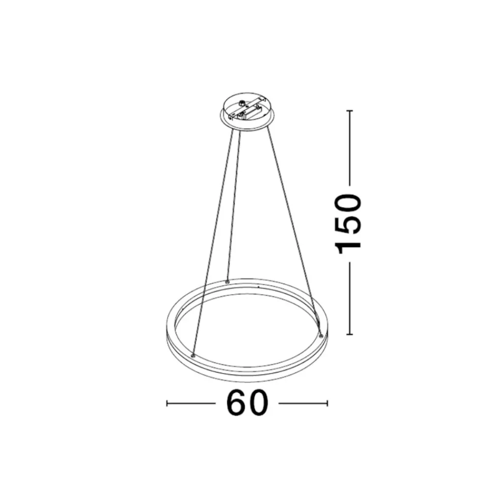Lampadari Moderni-Selezionato da Mazzolaluce Lampadario design moderno circolare per soggiorno led 3000k dimmerabile