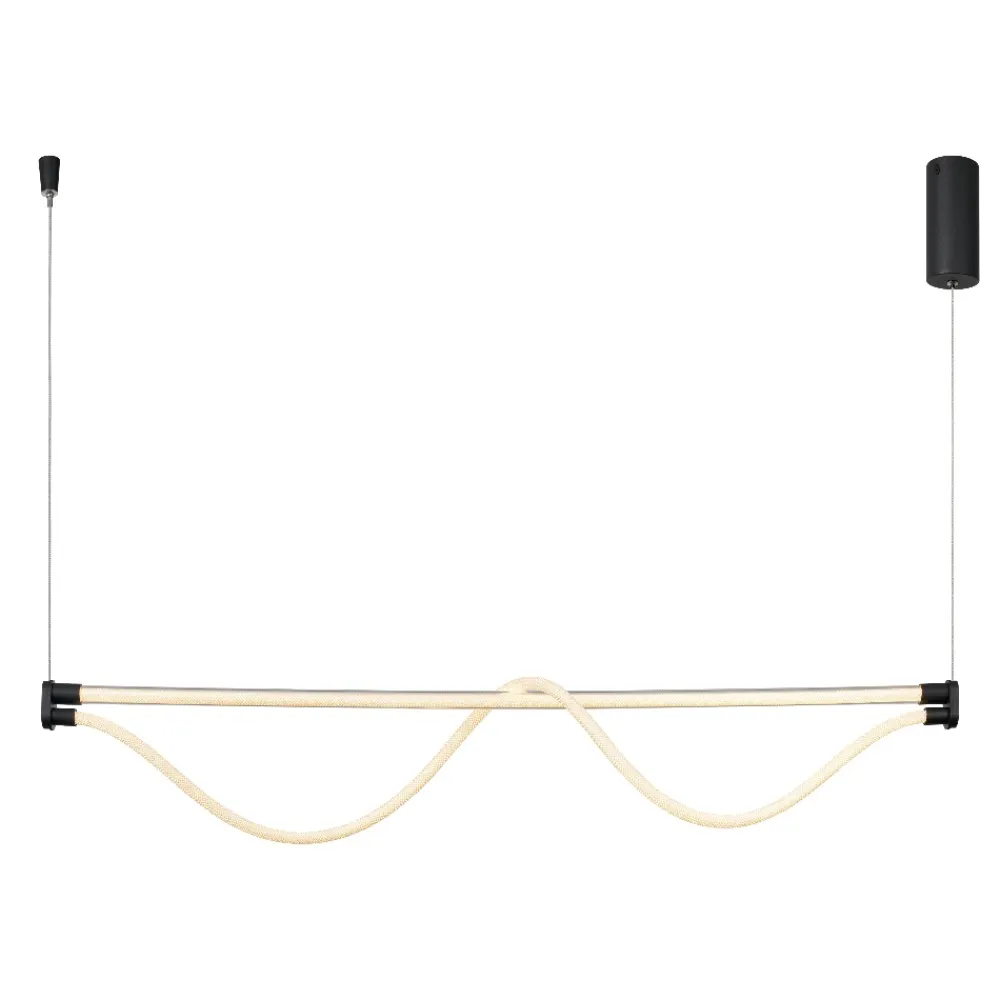 Lampadari Moderni-Selezionato da Mazzolaluce Lampadario design moderno corda led 38w 3000k per tavolo soggiorno