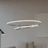 Lampadari Moderni-Selezionato da Mazzolaluce Lampadario design moderno cromo led 3000k per salotto