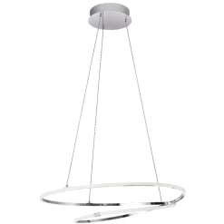 Lampadari Moderni-Selezionato da Mazzolaluce Lampadario design moderno cromo led 3000k per salotto