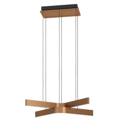 Lampadari Moderni-Eglo Lampadario design moderno folcino-z bronzo led rgb 2700k a 6500k controllo remoto app