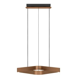 Lampadari Moderni-Eglo Lampadario design moderno folcino-z bronzo led rgb 2700k a 6500k controllo remoto app