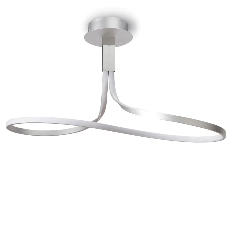 Lampadari Moderni-Selezionato da Mazzolaluce Lampadario design moderno grigio led 40w 3000k per soggiorno