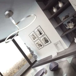 Lampadari Moderni-Selezionato da Mazzolaluce Lampadario design moderno grigio led 40w 3000k per soggiorno