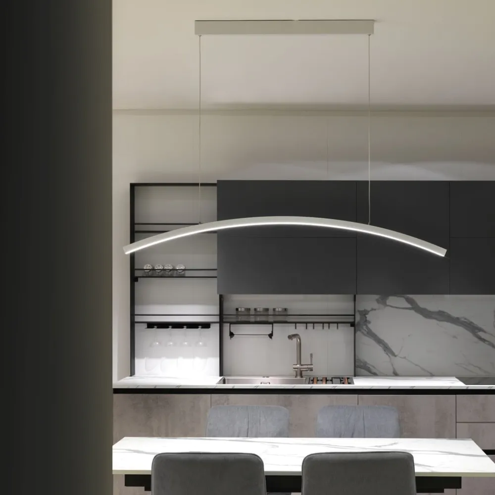 Lampadari Moderni-Vivida International Lampadario design moderno led 30w 3000k bianco vivida bow
