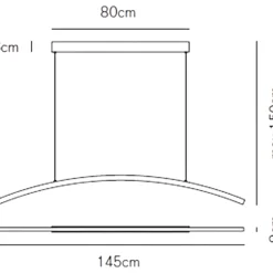 Lampadari Moderni-Vivida International Lampadario design moderno led 30w 3000k bianco vivida bow