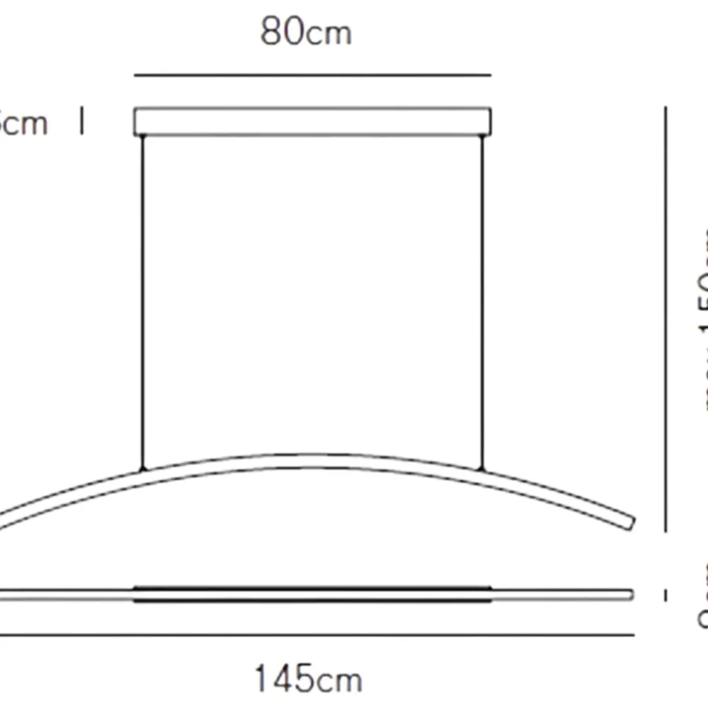 Lampadari Moderni-Vivida International Lampadario design moderno led 30w 3000k bianco vivida bow