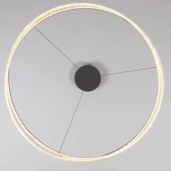 Lampadari Moderni-Selezionato da Mazzolaluce Lampadario design moderno led 68w 3000k nero dimmerabile con telecomando