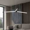 Lampadari Moderni-Selezionato da Mazzolaluce Lampadario design moderno nero led 45w 3000k per soggiorno