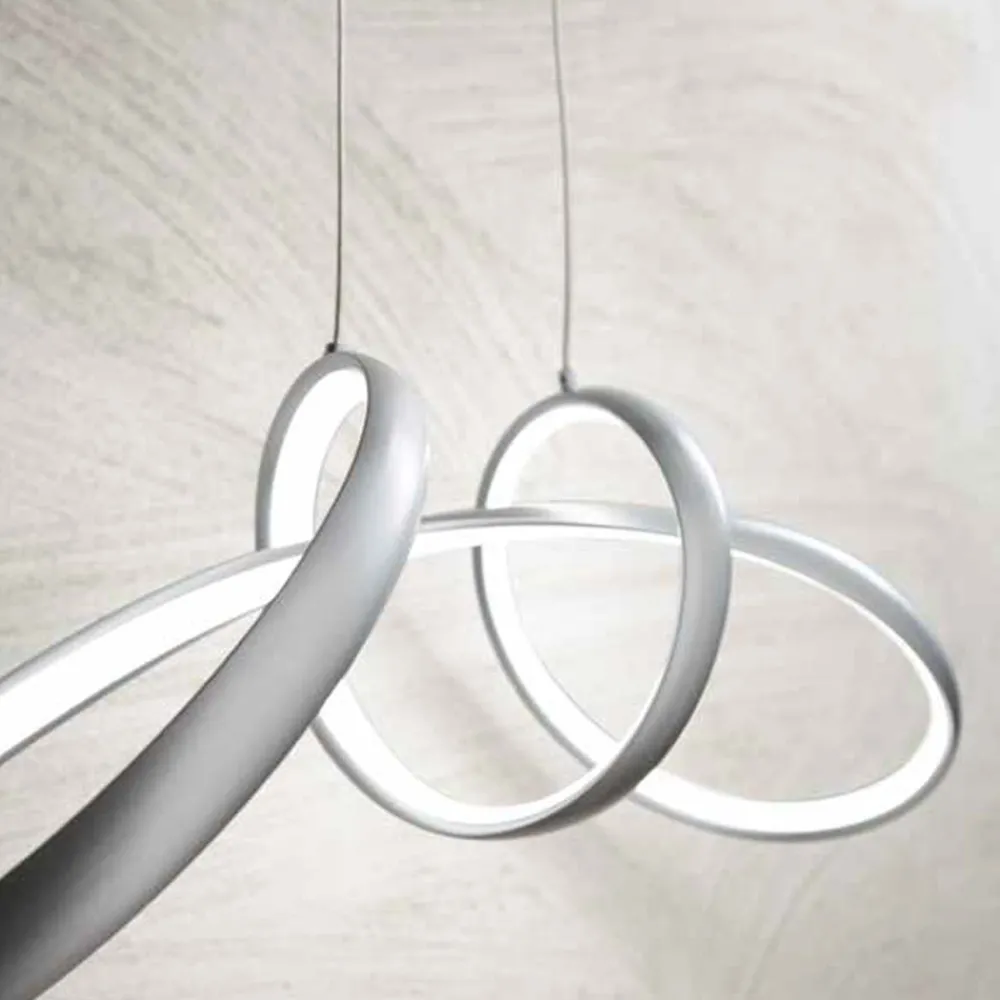 Lampadari Moderni-Ondaluce Lampadario design moderno lumen 85 grigio