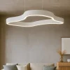 Lampadari Moderni-Selezionato da Mazzolaluce Lampadario design moderno per soggiorno bianco 120cm led 3000k dimmerabile