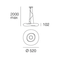 Lampadari Moderni-Stilnovo Lampadario design moderno per soggiorno led dimmerabile mr magoo