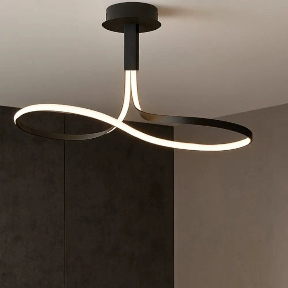 Lampadari Moderni-Selezionato da Mazzolaluce Lampadario design moderno per soggiorno led dimmerabile marrone
