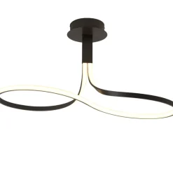 Lampadari Moderni-Selezionato da Mazzolaluce Lampadario design moderno per soggiorno led dimmerabile marrone