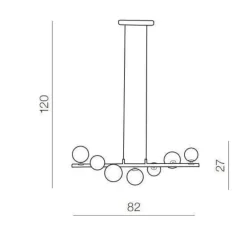 Lampadari Moderni-Selezionato da Mazzolaluce Lampadario design moderno spirale nero per soggiorno