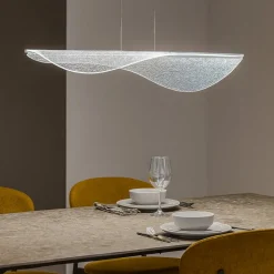 Lampadari Moderni-Selezionato da Mazzolaluce Lampadario design moderno vela per tavolo soggiorno led 50w 3000k