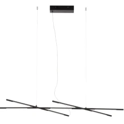 Lampadari Moderni-Selezionato da Mazzolaluce Lampadario design nero led per salone moderno