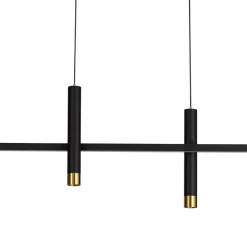 Lampadari Moderni-Selezionato da Mazzolaluce Lampadario design nero per soggiorno moderno