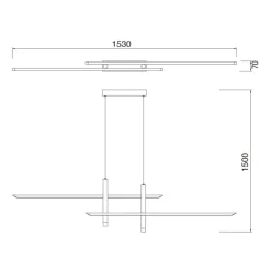Lampadari Moderni-Selezionato da Mazzolaluce Lampadario design nero per soggiorno moderno