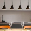 Lampadari Cucina-Selezionato da Mazzolaluce Lampadario di ceramica 4 luci nera per tavolo cucina
