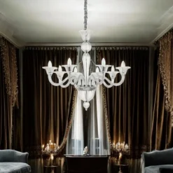Lampadari Moderni-Ideal Lux Lampadario di cristallo brigitta sp8 8 bracci trasparente