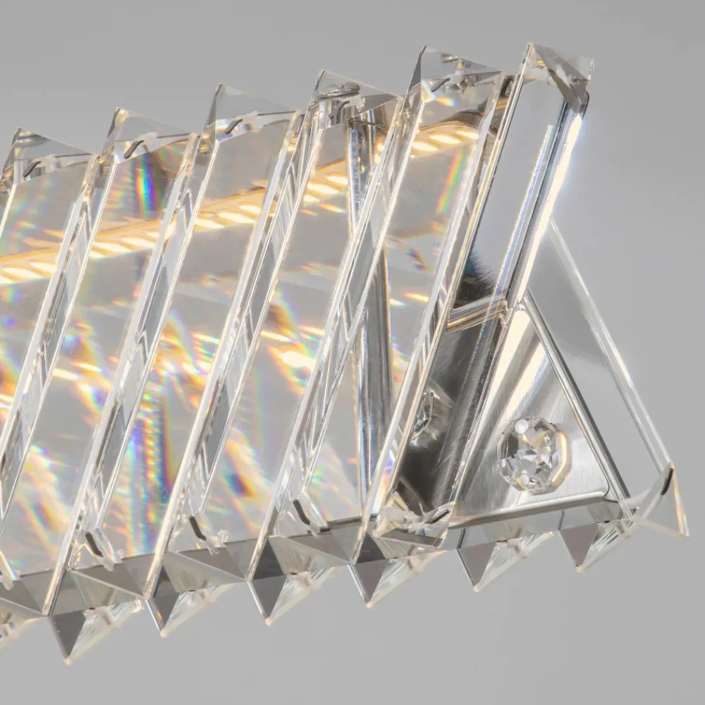 Lampadari Moderni-Selezionato da Mazzolaluce Lampadario di cristallo design moderno per tavolo soggiorno