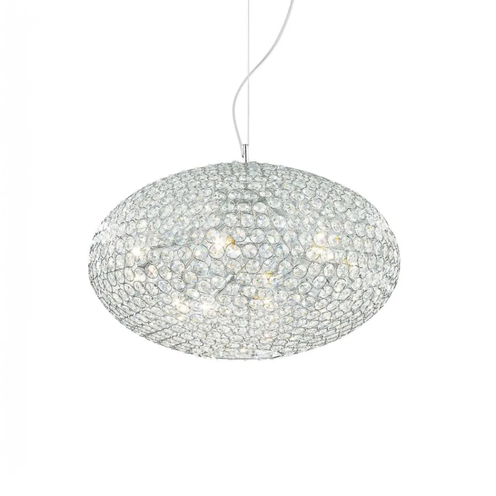 Lampadario Camera Da Letto-Ideal Lux Lampadario di cristallo stanza da letto orion sp8