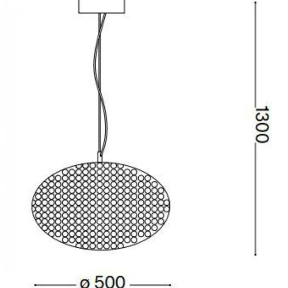 Lampadario Camera Da Letto-Ideal Lux Lampadario di cristallo stanza da letto orion sp8