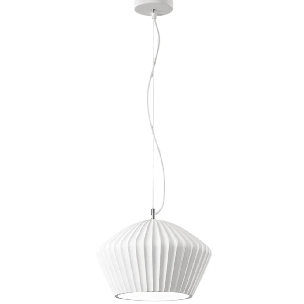 Lampadari Cucina-Perenz Illuminazione Lampadario di gesso bianco per cucina minea