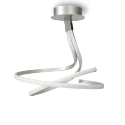 Lampadari Moderni-Selezionato da Mazzolaluce Lampadario dimmerabile moderno led 50w 3000k silver cromo