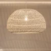 Lampadario Camera Da Letto-Selezionato da Mazzolaluce Lampadario di rattan avorio intrecciato 50 cm per camera da letto