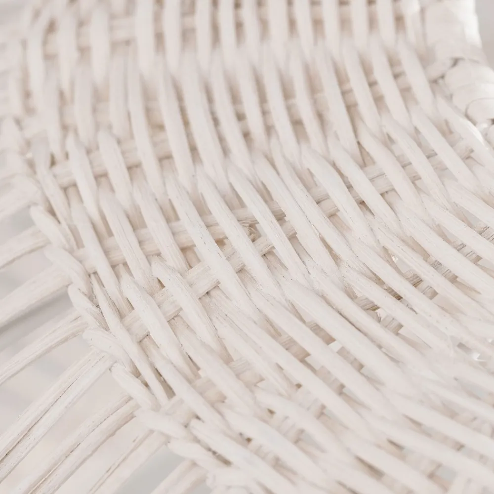 Lampadario Camera Da Letto-Selezionato da Mazzolaluce Lampadario di rattan avorio intrecciato 50 cm per camera da letto