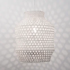 Lampadario Camera Da Letto-Selezionato da Mazzolaluce Lampadario di rattan avorio per camera da letto