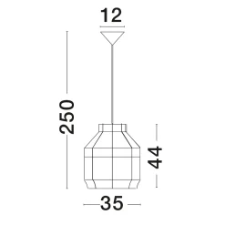 Lampadario Camera Da Letto-Selezionato da Mazzolaluce Lampadario di rattan avorio per camera da letto