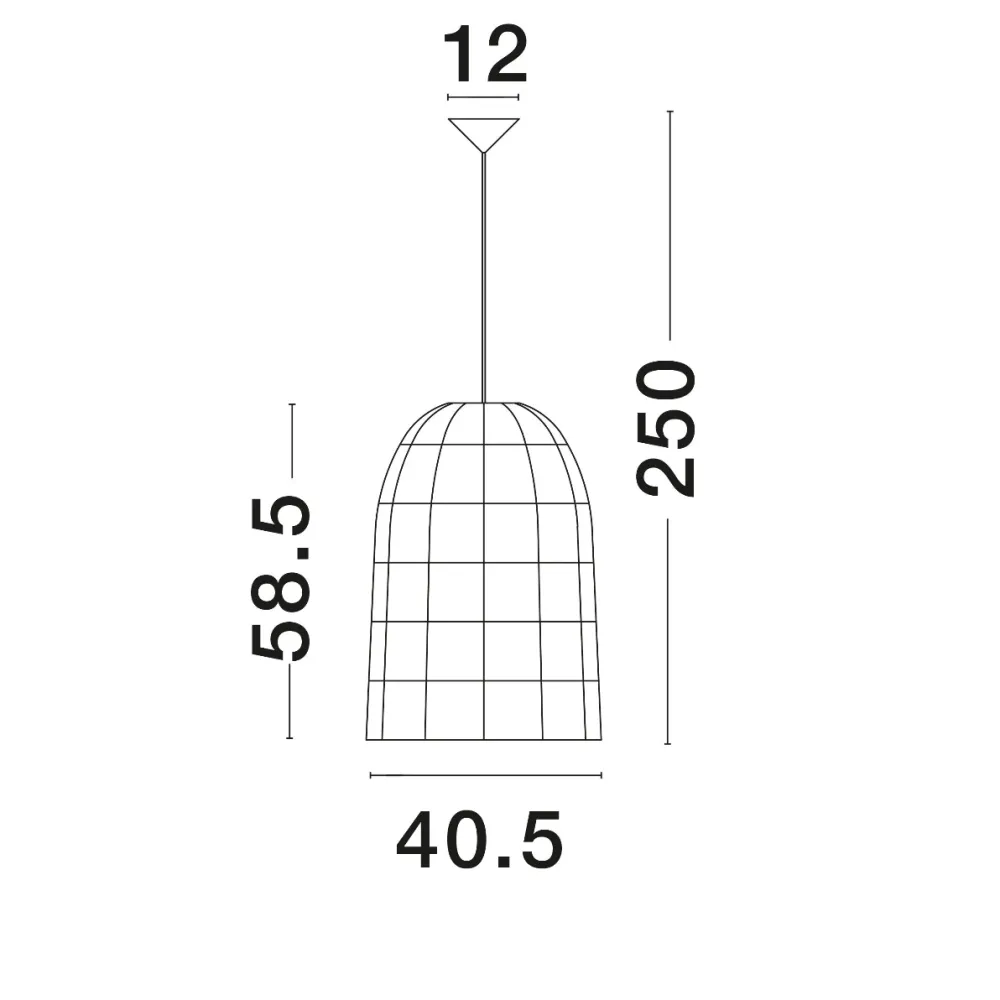 Lampadario Camera Da Letto-Selezionato da Mazzolaluce Lampadario di rattan bianco cupola per camera da letto