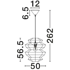 Lampadari Moderni-Selezionato da Mazzolaluce Lampadario di rattan 50 cm intrecciato a sospensione